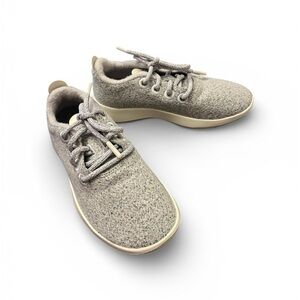 NEW Allbirds Kid’s Gray Merino Wool Runners Sneakers Size 3.5